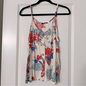 Tropical Flower Tank L *Never Worn*